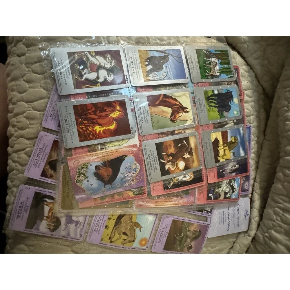 Huge Bella Sara Horse Trading Card Lot Mixed Series Foil Rare Codes 100+ Cards